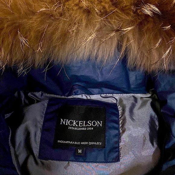 Nickelson genuine fur trim parka - European Designer Men’s Medium. Warm, stylish - Picture 4 of 13